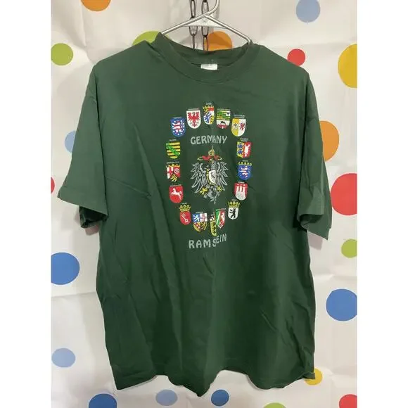 Vintage Stedman XXL Tee Germany Ramstein Green - Picture 6 of 11